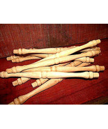 NEW UNFINISHED OAK SPINDLE 11&quot; LONG WITH 1/2&quot; TENON 25 PIECES D - $59.50 CAD