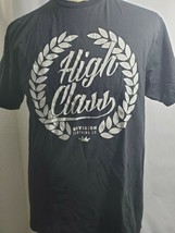 HIGH CLASS Black Short Sleeve T-shirt  PRE-OWNED CONDITION LARGE - £10.77 GBP