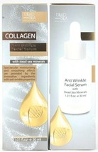 2 Dead Sea Collection 30ml Collagen Anti Wrinkle Moisture Smoothing Facial Serum - £21.57 GBP