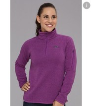 PATAGONIA Purple Better Sweater 3/4 Zip Size XS - £23.48 GBP