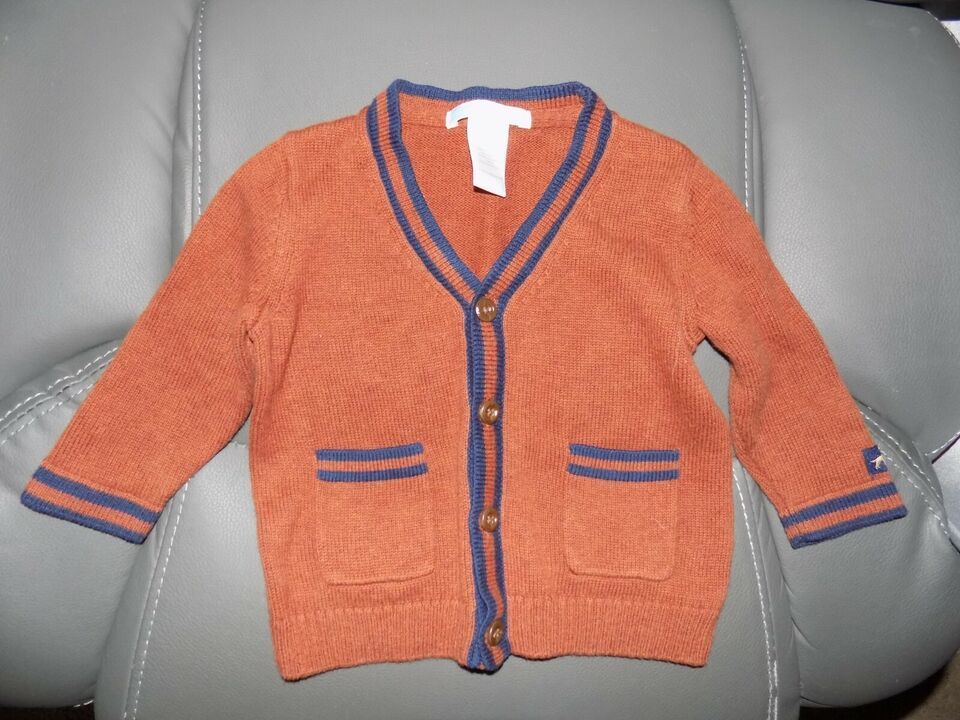 Janie and Jack &quot;Countryside Classic&quot; Collection Tipped Cardigan Size 3/6... - $30.00