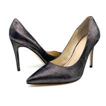 Marc Fisher Womens 6 Jaxon Pumps Pewter Dark Gray Leather Shoes Heels Dressy - £23.10 GBP