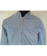 vintage outerwear weather tamer brand  zip up jacket  blue with draw str... - $19.75