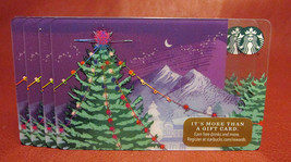 Starbucks, 2017 Purple Christmas Gift Card New Unused with Tags - $77.56 MXN