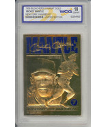 1996 Baseball MICKEY MANTLE New York YANKEES #7 23K GOLD CARD - GRADED 10 - £12.73 GBP