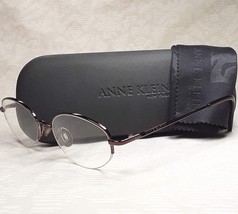 Anne Klein Brown Metal Oval Eyeglass FRAMES ONLY w/ Case - AK9054 419 47-18-135 - $29.65