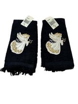 Vtg. Hand Guest Finger Tip Towel Holiday Christmas Angel New  Lot of 2 C... - $19.63