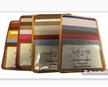 Lodis colorful RFID Protection Card Case Window ID Genuine Leather Walle... - $45.99