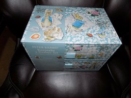 Peter Rabbit Keepsake 2 Drawer set Keepsake Box Photo Album Baby Shower ... - £29.17 GBP