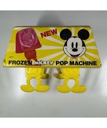 Vintage Disney Frozen Mickey Mouse Pop Machine 4 Ice Dessert Molds Yello... - $433.96 MXN
