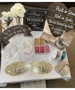 Wedding Accessories… Lot of 23 Items, Wedding Aisle Runner, Table Runner... - $89.05