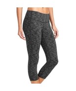 Athleta Energy Chaturanga Capri Leggings Space Dye Black Gray XS - $34.19 CAD