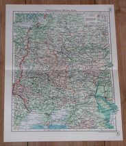 1937 Vintage Map Of Central Soviet Union Russia / Ukraine Belarus Crimea - £21.05 GBP