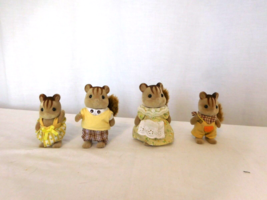 Calico Critters Sylvanian Families Hazelnut Chipmunk Family of 4 - £23.37 GBP