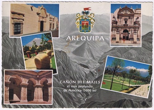 Postcard Arequipa Peru Majes Canyon Deepest In America - £2.95 GBP