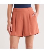 SPANX Carefree Crepe Shorts, Elastic Waist, Sedona, Size Medium, NWT - $1,100.33 MXN