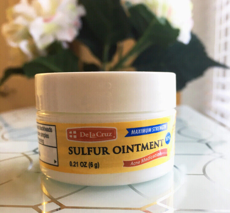 De La Cruz Acne Ointment Max Strength 10% Sulfur fungal acne safe 6g / 74g - $9.22+