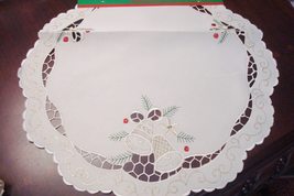 Christmas Bells Doily, Off Compatible with White, Compatible with White ... - $17.63