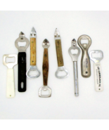 Beer Bottle Openers lot Of  7- Assorted Styles and Logos Companies Germa... - $138.80 MXN