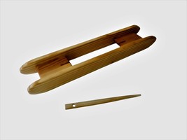 14 inch Rag Shuttle Natural Wood. 1.5 inch Tall x 2.5 inches Wide - $34.98