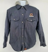 DB Workwear Chicago Bears Embroidered Work Jacket Size M Hooded - £34.03 GBP
