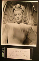 LUCILLE BALL (ORIGINAL HAND SIGN AUTOGRAPH CARD) &amp; PHOTO * - $593.99