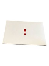 Authentic Christian Louboutin Gift Receipt Holder Large Gift 6”x5” red Sole Heel - £18.67 GBP