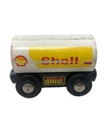 Brio Wooden Railway Train Engine Fuel Wagon Shell Gas Car - £46.97 GBP