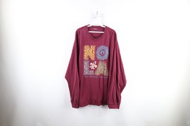 Vtg 90s Streetwear Mens XL Faded Spell Out Nola New Orleans Long Sleeve T-Shirt - £31.69 GBP