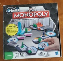 Hasbro U-Build Monopoly Board Family Game Choose How Long You Play Ages 8+ - $24.24