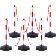 VEVOR Adjustable Traffic Delineator Post Cones, 6 Pack, for Traffic Control - $57.99