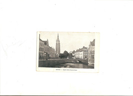 Vintage Real Photo Postcard Bruges Eglis Notre Dame Belgium - £4.79 GBP