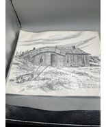 Rose Mary Goodson Print The Prairie Homestead Sketched  In Nemo SD 1976 ... - $450.16 MXN