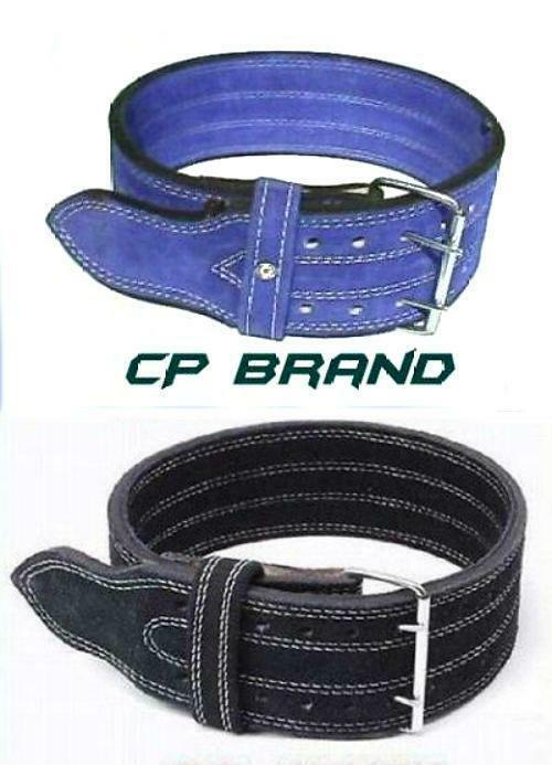CP BRAND NEW POWER WEIGHT LIFTING BELTS BLUE OR BLACK HIGH QUALITY ALL LEATHER - $34.00 - $36.00