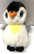 Ty Beanie Boo PONGO Penguin 6&quot; Blue Glitter Eyes Plush - £3.88 GBP