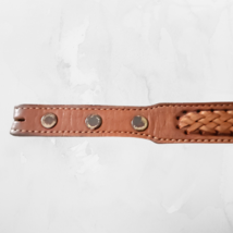 Women's Genuine Leather Woven Inset Brown Size 25 image 5