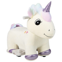 6V Electric Animal Ride On Toy with Music and Handlebars-Beige - Color: Beige - £118.22 GBP