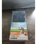 Ruffin&#39; It Quadlock Buckle Dog Harness MEDIUM 20&quot; to 28&quot;  BLACK NEW - £15.50 GBP
