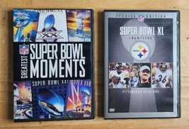 Lot of 2 Super Bowl DVDs - Greatest Super Bowl Moments &amp; Super Bowl XL C... - £7.84 GBP