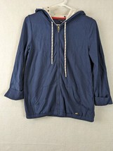 Tommy Hilfiger Womens Jacket Hooded Nautical  Size S Cotton Blend Blue - $24.68