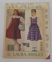 Mccalls Pattern #2679 Vintage Laura Ashley Girl Sz 12 Jumper &amp; Blouse Uncut 1986 - £7.86 GBP