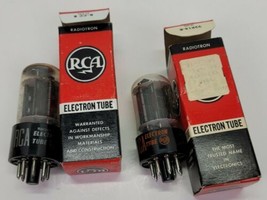 2 Vintage RCA 6BL7GTA Electron Vacuum Tube Lot w/ Original Box NOS USA T... - £19.25 GBP