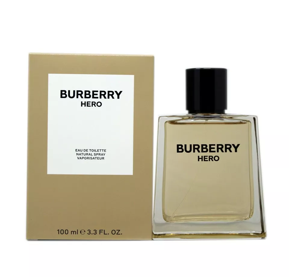Burberry Hero by Burberry for Men 3.3 oz / 100 Ml Eau de Toilette Spray Sealed