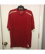 NEW Reebok Men&#39;s Sz XL Red Core Short Sleeve  Athletic Active Tee Reflec... - £9.31 GBP