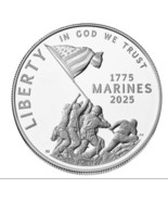 2025-P U.S. Marine Corps 250th Anniversary Proof Silver Dollar. - $140.20