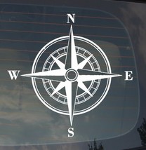 Rose Compass Sticker Decal Vinyl Off Road 4x4 Sailing Boating Adventure Mud 7.5&quot; - £5.99 GBP