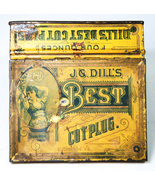 JG Dill&#39;s Best Cut Plug Tobacco 4 oz Tin Box - £6.94 GBP