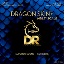 Dr Strings Dragon Skin+ Bass Strings Multi-Scale Medium 45-105 [DBQM-45] - £29.80 GBP