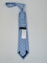 Men's Tommy Hilfiger Tie Classic Woven Silky Feel #Tommy-1 Blue White image 4