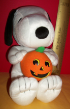 Peanuts Gang Snoopy Plush Toy New Halloween Pumpkin Gift Holiday Stuffed Animal - £15.00 GBP
